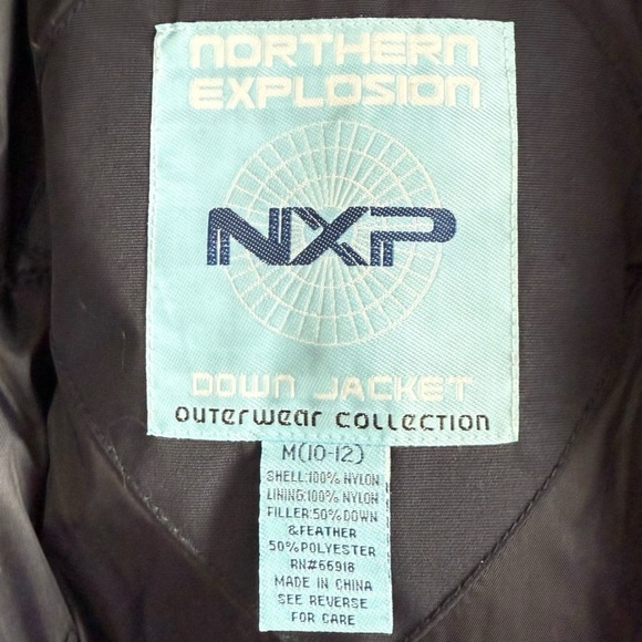 Northern Explosion NXP 4586 Down Filled Jacket Boys Sz Large 14 NWT Winter Coat - Picture 13 of 15